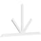 Ekena Millwork Saratoga Architectural Grade PVC Gable Bracket, 96"W x 52"H x 2"D x 4"F, 13/12 Pitch GBP096X52X0204SAR00 - alternate 1